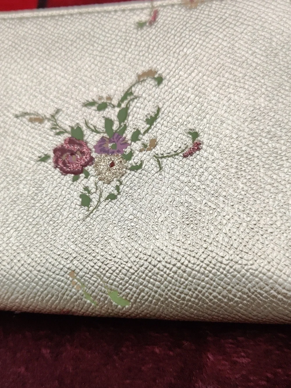 Coach Platinum Floral Wallet